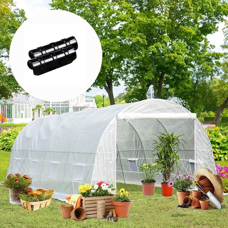 GRRONZEE 60PCS Greenhouse Clips 1 1/4 Inch Greenhouse Clamps Black Plastic Clamps Garden Buildings Tube Clips for PVC Pipe Greenhouse Films, Sunshade Nets, Row Covers, Shelters, Farming, Gardening - Image 3